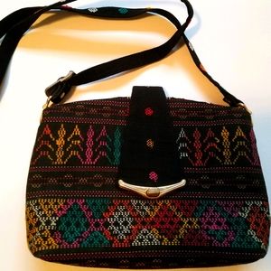 Woven crossbody bag